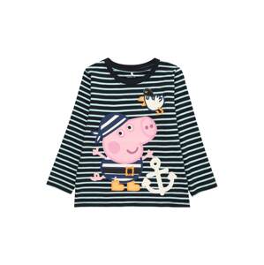 NAME IT Tričko 'Mister Peppapig'  svetlomodrá / tmavomodrá / ružová / šedobiela