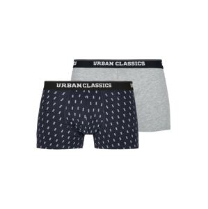 Urban Classics Boxerky  tmavomodrá / svetlosivá