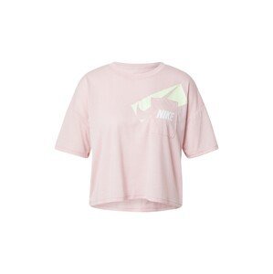 NIKE Funkčné tričko  svetložltá / ružová / biela