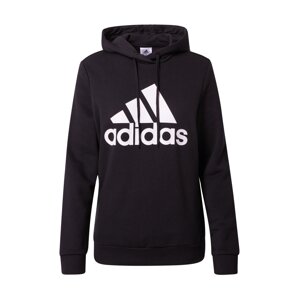 ADIDAS SPORTSWEAR Športová mikina 'Essentials Logo Fleece'  čierna / biela