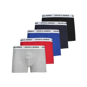 JACK & JONES Boxerky  modrá / námornícka modrá / červená / čierna