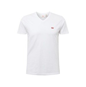 LEVI'S ® Tričko 'Orig HM Vneck'  červená / biela