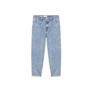 MANGO Plisované rifle 'Michelle'  modrá denim