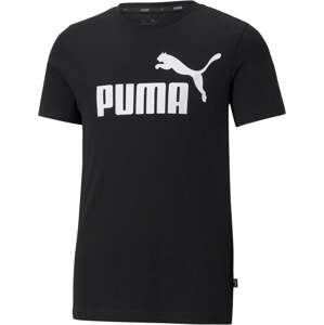 PUMA Tričko 'Essentials'  čierna / biela