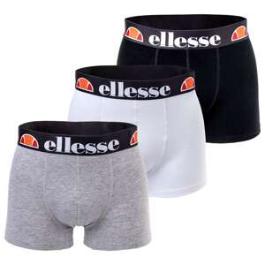 ELLESSE Boxerky 'Grillo'  sivá melírovaná / melónová / čierna / biela