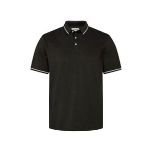 Jack & Jones Plus Tričko 'Paulos'  jedľová / biela