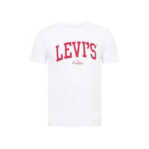 LEVI'S ® Tričko 'LSE Graphic Crewneck '  červená / biela