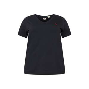 Levi's® Plus Tričko 'PL V Neck Tee'  červená / čierna / biela