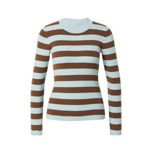 LEVI'S ® Sveter 'Crew Rib Sweater'  svetlomodrá / hnedá