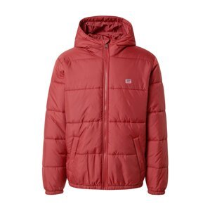 LEVI'S ® Prechodná bunda 'Telegraph Hood Shrt Jkt'  ohnivo červená / čierna / biela