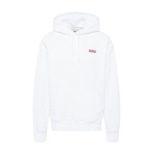 LEVI'S ® Mikina 'Relaxed Baby Tab Hoodie'  červená / biela