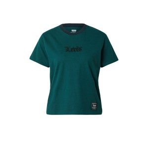 LEVI'S ® Tričko 'Graphic Classic Tee'  tmavozelená / čierna