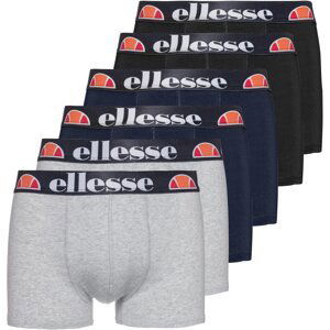 ELLESSE Boxerky  námornícka modrá / sivá melírovaná / oranžová / čierna