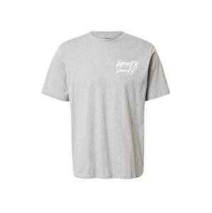 LEVI'S ® Tričko 'SS Relaxed Fit Tee'  sivá / biela