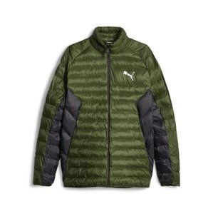 PUMA Outdoorová bunda  tmavozelená / čierna / biela