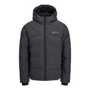 JACK & JONES Prechodná bunda 'Flow'  antracitová / biela