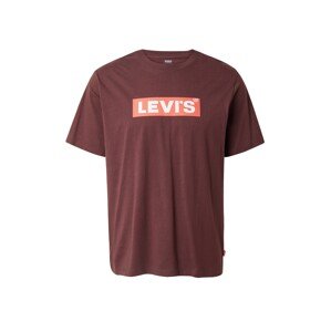 LEVI'S ® Tričko 'SS Relaxed Fit Tee'  oranžová / burgundská / biela