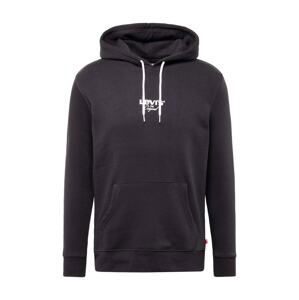 LEVI'S ® Mikina 'Standard Graphic Hoodie'  čierna / biela