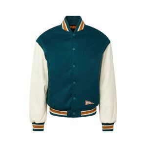 LEVI'S ® Prechodná bunda 'Coit Letterman Jacket'  petrolejová / oranžová / biela