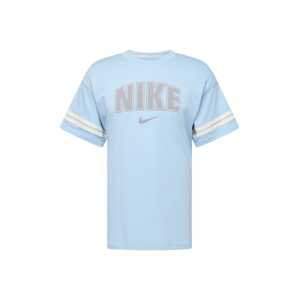 Nike Sportswear Tričko  svetlomodrá / sivá / biela