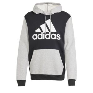 ADIDAS SPORTSWEAR Športová mikina 'Essentials'  sivá melírovaná / čierna / biela