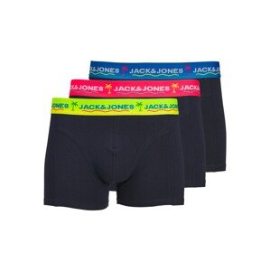 JACK & JONES Boxerky 'THOMAS'  modrá / námornícka modrá / žltá / ružová