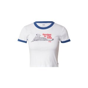 LEVI'S ® Tričko 'Graphic Ringer Mini Tee'  modrá / červená / čierna / biela