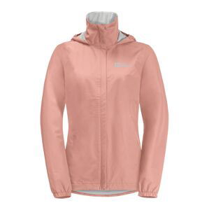 JACK WOLFSKIN Outdoorová bunda 'Stormy Point'  rosé / strieborná