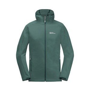 JACK WOLFSKIN Outdoorová bunda 'ALPGRAT'  sivá / nefritová