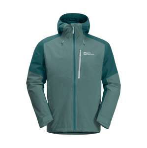 JACK WOLFSKIN Outdoorová bunda 'EAGLE PEAK'  nefritová / jedľová / biela