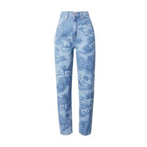 Tommy Jeans Džínsy 'MOM JeansS'  modrá denim / svetlomodrá