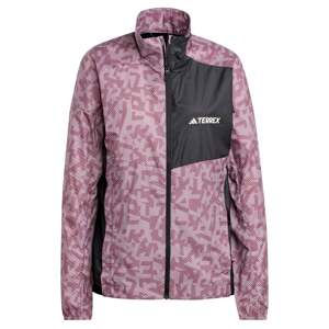 ADIDAS TERREX Outdoorová bunda  burgundská / pastelovo červená / čierna / biela