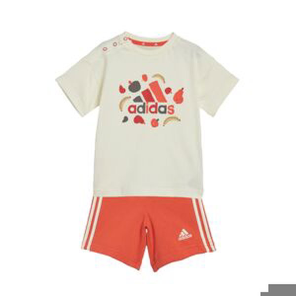 ADIDAS SPORTSWEAR Športový úbor 'Essentials'  zmiešané farby / oranžovo červená / biela