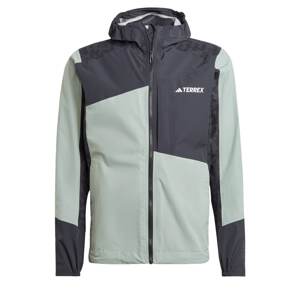 ADIDAS TERREX Outdoorová bunda 'Xperior'  pastelovo zelená / čierna / biela