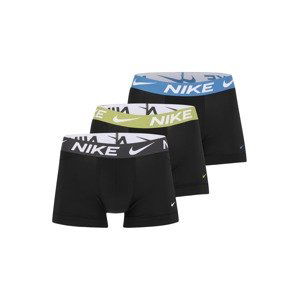 NIKE Boxerky  modrá / svetlozelená / čierna / biela