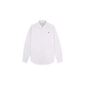 Scalpers Biznis košeľa 'New Oxford'  svetlosivá / biela