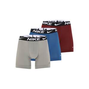 NIKE Boxerky  modrá / sivá / vínovo červená / biela