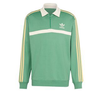 ADIDAS ORIGINALS Mikina 'Collared'  žltá / zelená / biela