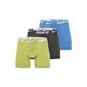 NIKE Boxerky  azúrová / kiwi / čierna / biela