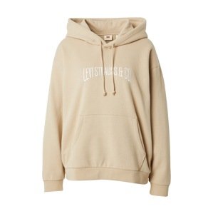 LEVI'S ® Mikina 'Graphic Salinas Hoodie'  béžová / biela