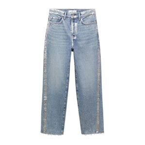 MANGO Džínsy 'NICOLA'  modrá denim / strieborná