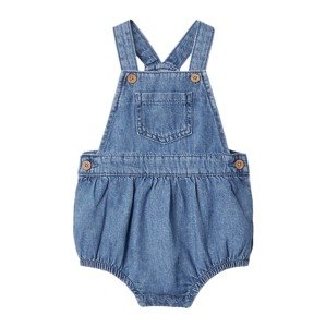 MANGO KIDS Nohavice na traky 'DUNGAREES PAULA'  modrá denim