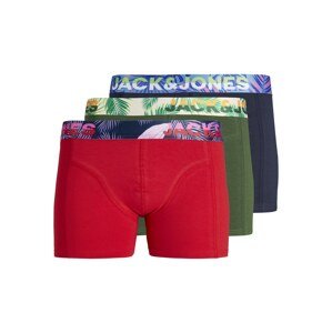 JACK & JONES Boxerky 'PAW'  námornícka modrá / olivová / ružová / červená