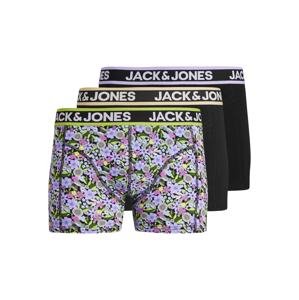 JACK & JONES Boxerky 'FLAW'  svetlomodrá / kaki / svetlozelená / čierna