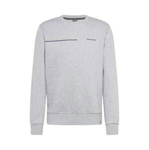 JACK & JONES Mikina 'PARKER'  svetlosivá / čierna