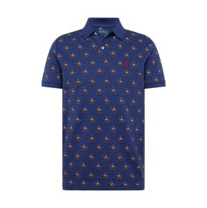 Polo Ralph Lauren Tričko  tmavomodrá / hnedá / červená / biela