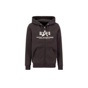 ALPHA INDUSTRIES Tepláková bunda  hnedá / šedobiela