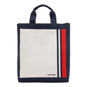 TOMMY HILFIGER Shopper  béžová / tmavomodrá / červená