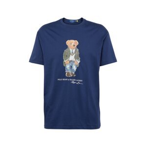 Polo Ralph Lauren Tričko  modrá / námornícka modrá / svetlohnedá / biela