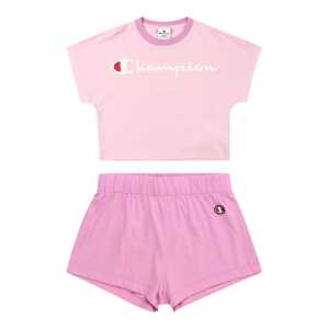 Champion Authentic Athletic Apparel Set  ružová / eozín / červená / biela